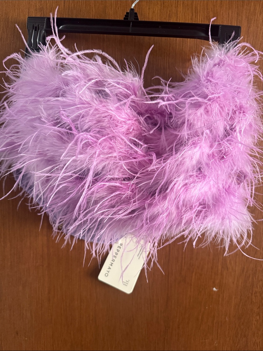Peppermayo Lilac Feathered Camisole Top - Soft Purple Pink